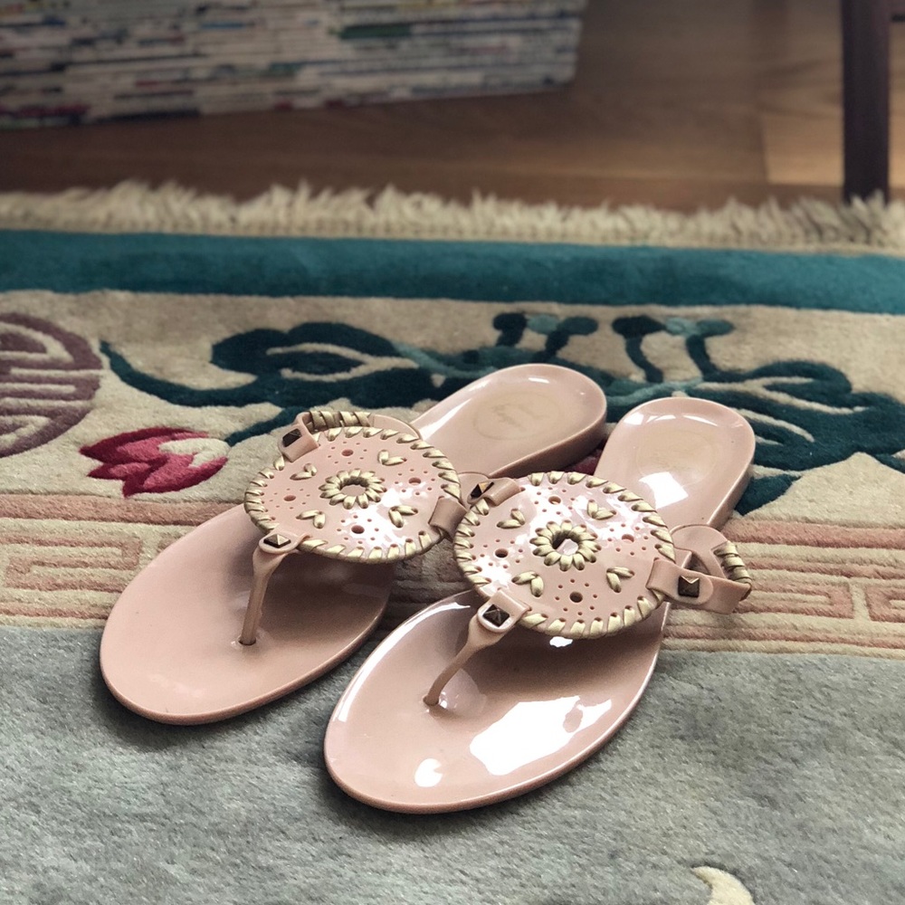 Jack Rogers jelly sandals - basically new!